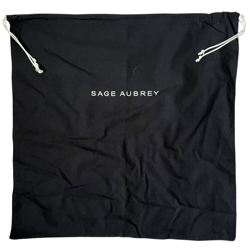 Sage Aubrey Black Large Drawstring Dust Bag 20.5"x20.5"